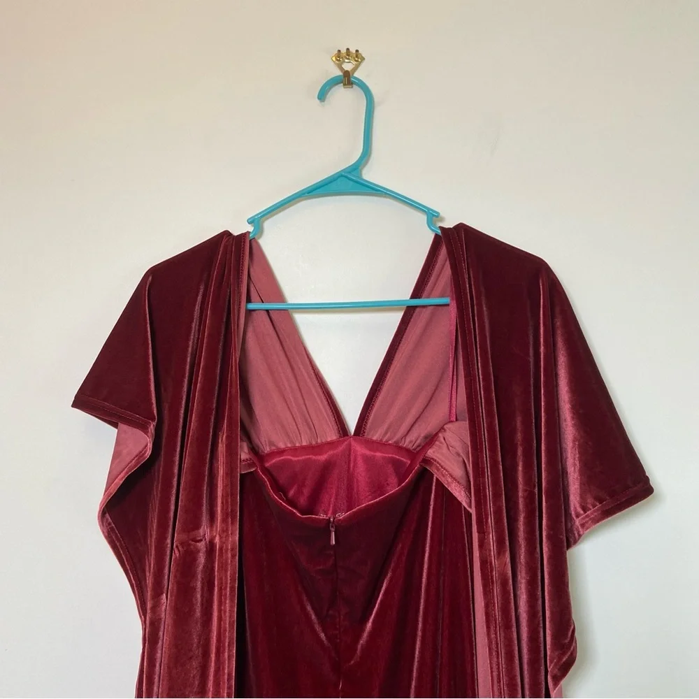 Revelry Micah Convertible Velvet Dress Bridesmaid - Picture 6 of 8